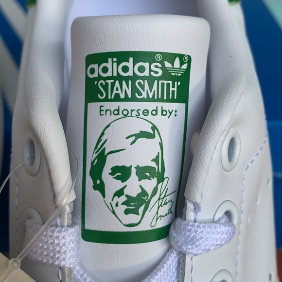 ADIDAS STAN SMITH MENS FTWWHT/FTWWHT/GREEN - Picture 12 of 16